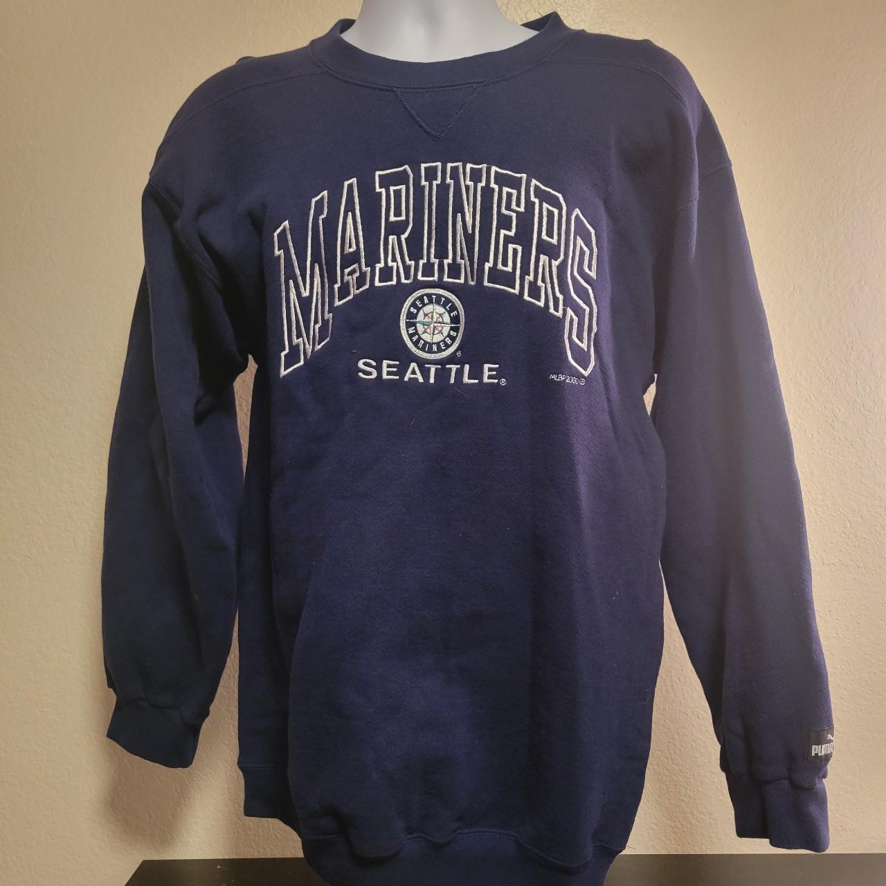 Seattle Mariners Lee Sport Vintage Navy Shirt Mens Large