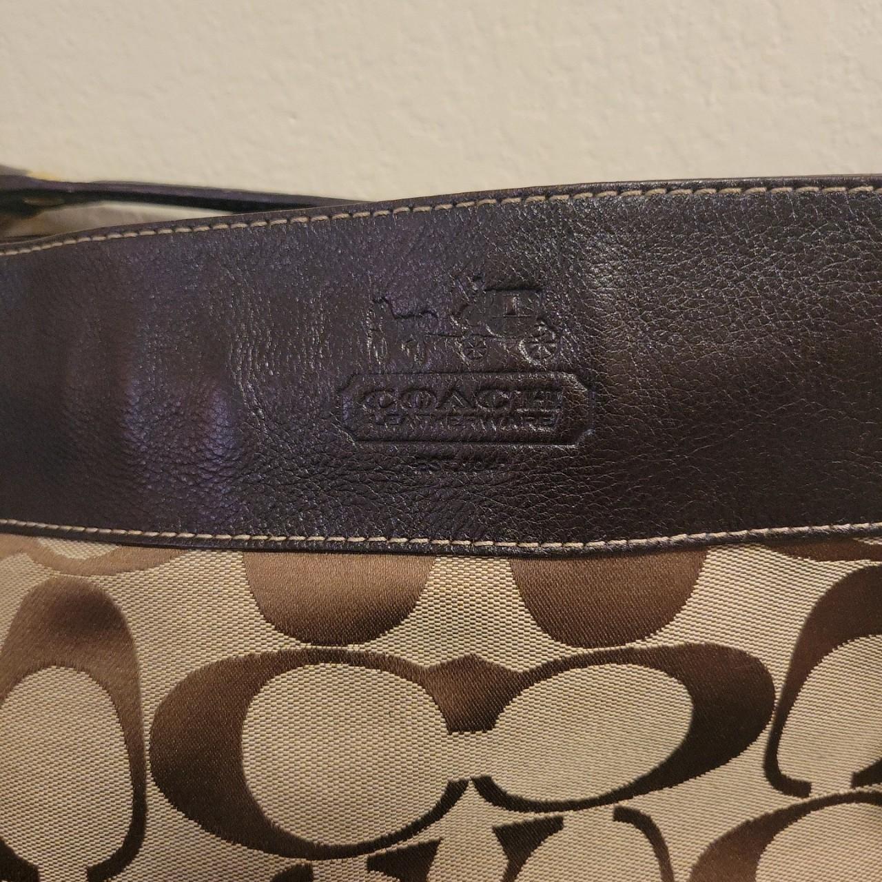 Vintage Coach 12674 Zoe Signature Large Hobo Bag Leather 