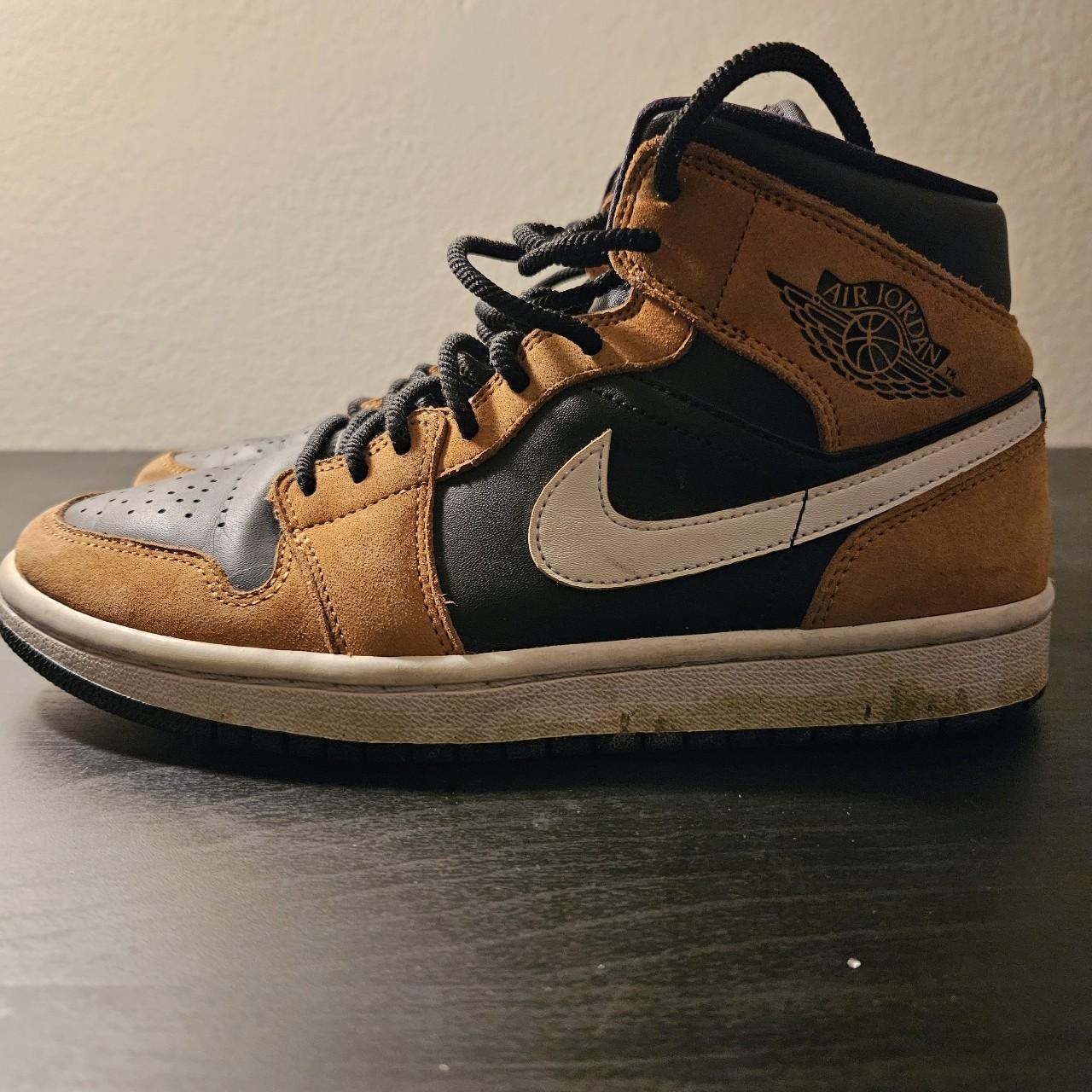 Air Jordan 1 Mid SE Desert Ochre Women's Sneakers... - Depop