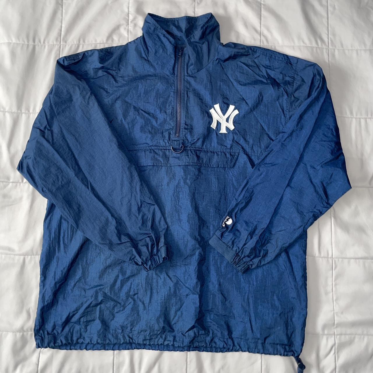 New York Yankees Vintage Nike Pullover Windbreaker - Depop