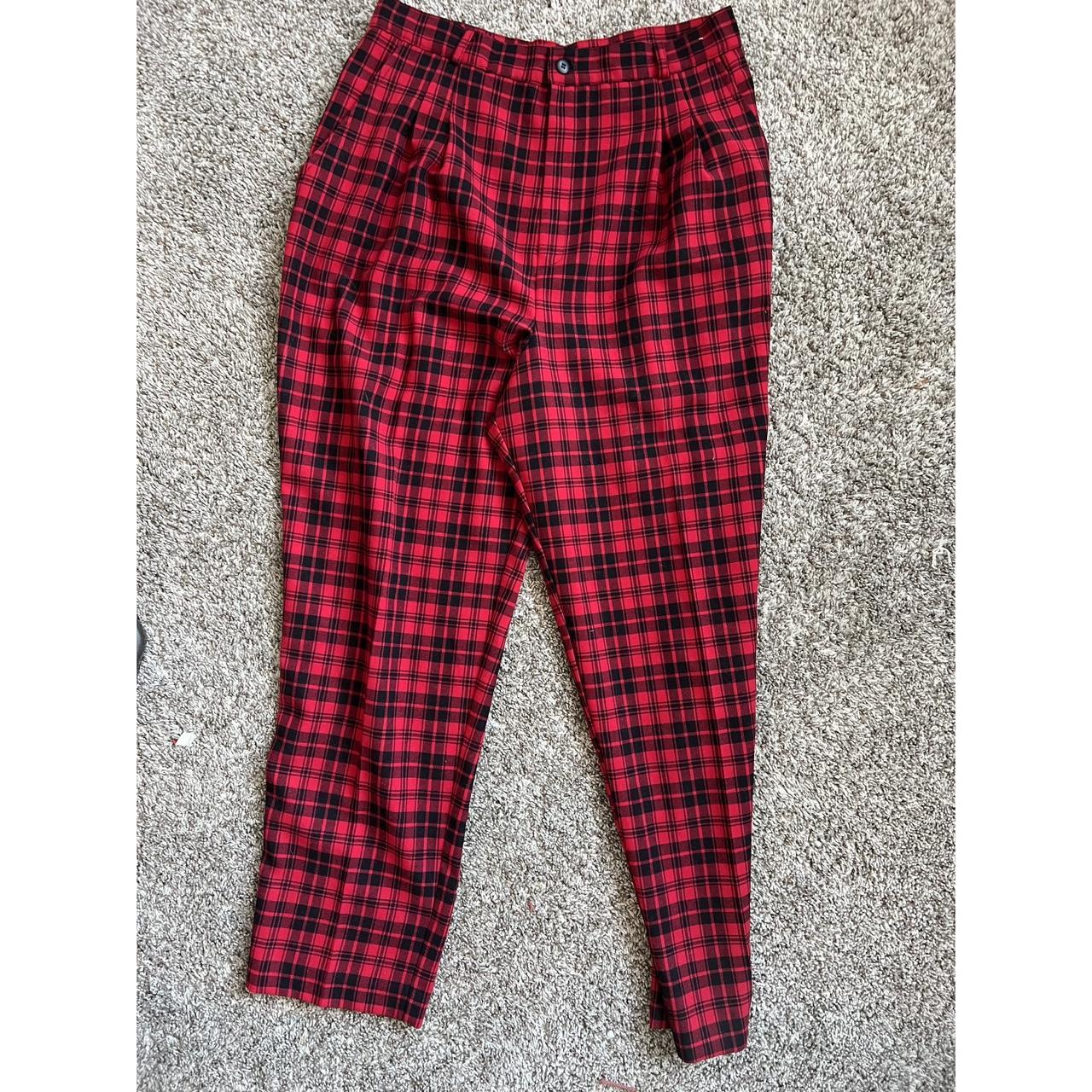 Casual Plaid Trousers for Men, Slim Straight-Fit Pencil Pants Work Pants  with Pockets - Walmart.com