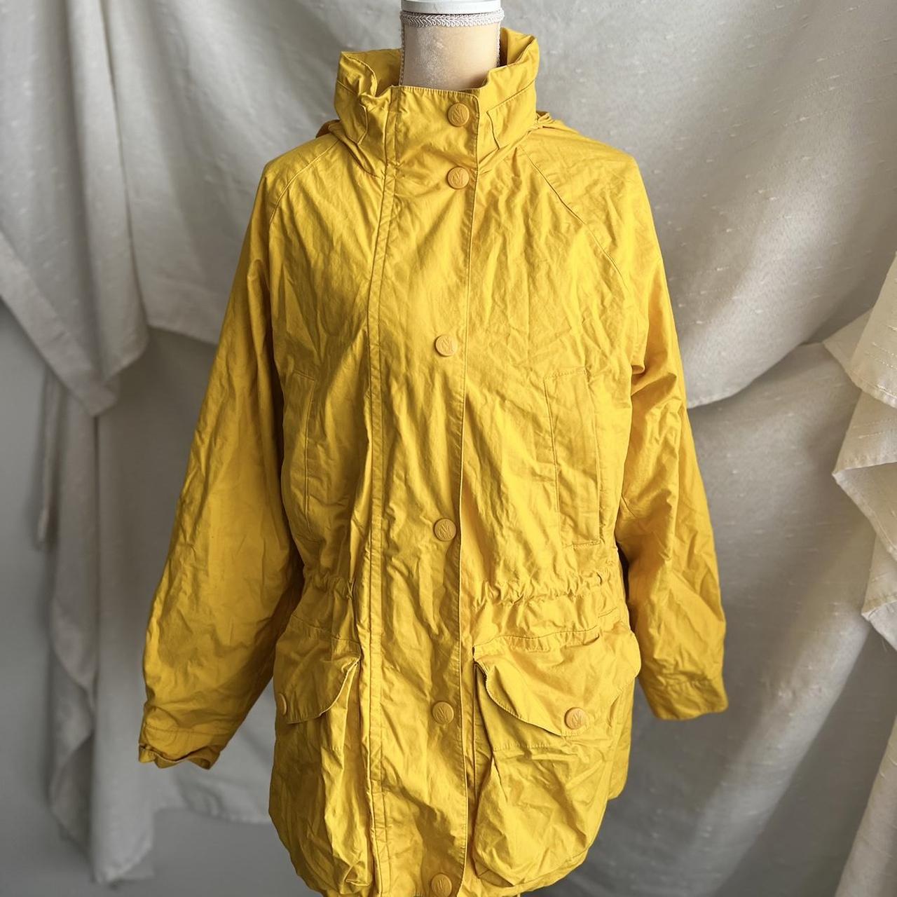 Nautica yellow hot sale rain jacket