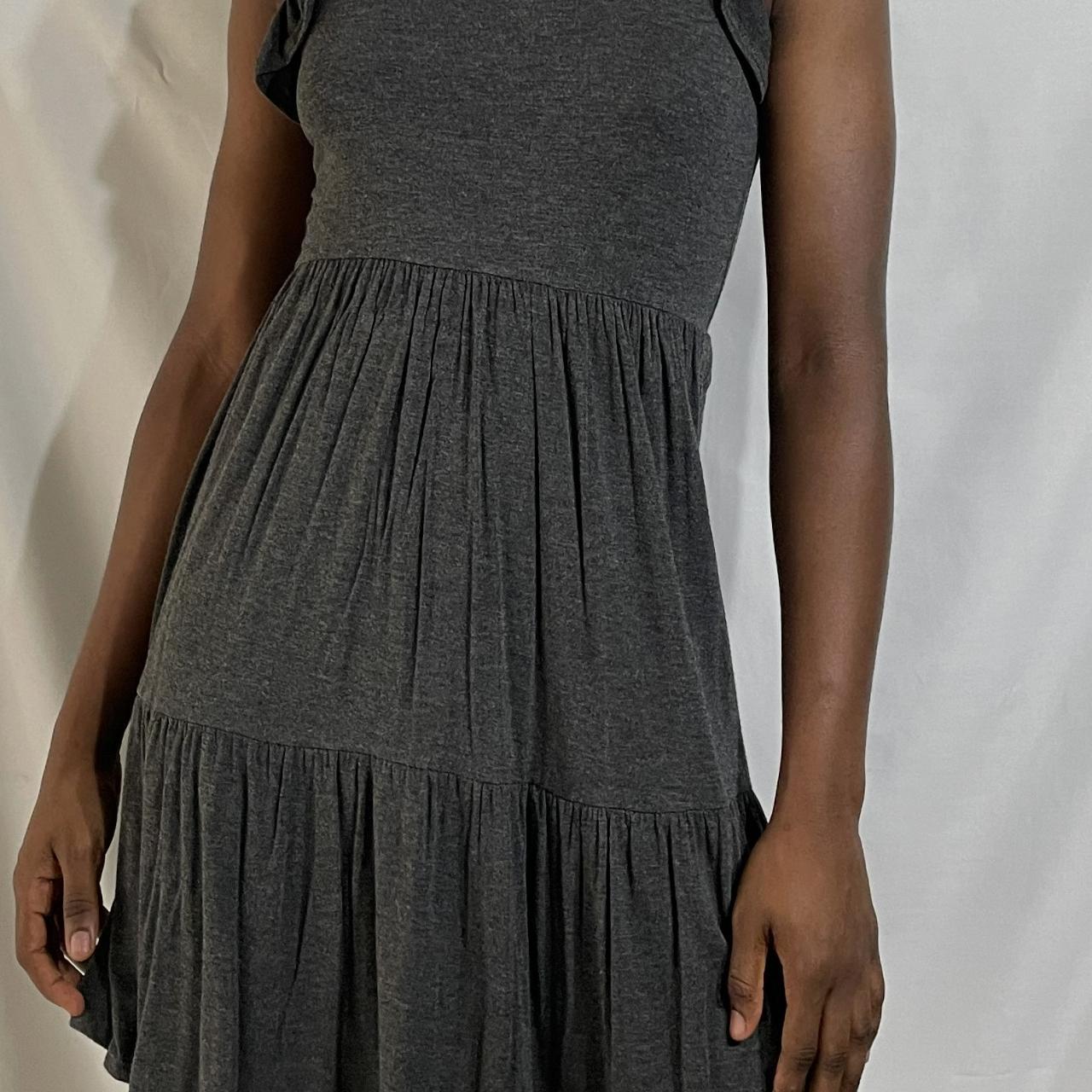 Small grey mini dress PS: I couldn't find the brand... - Depop