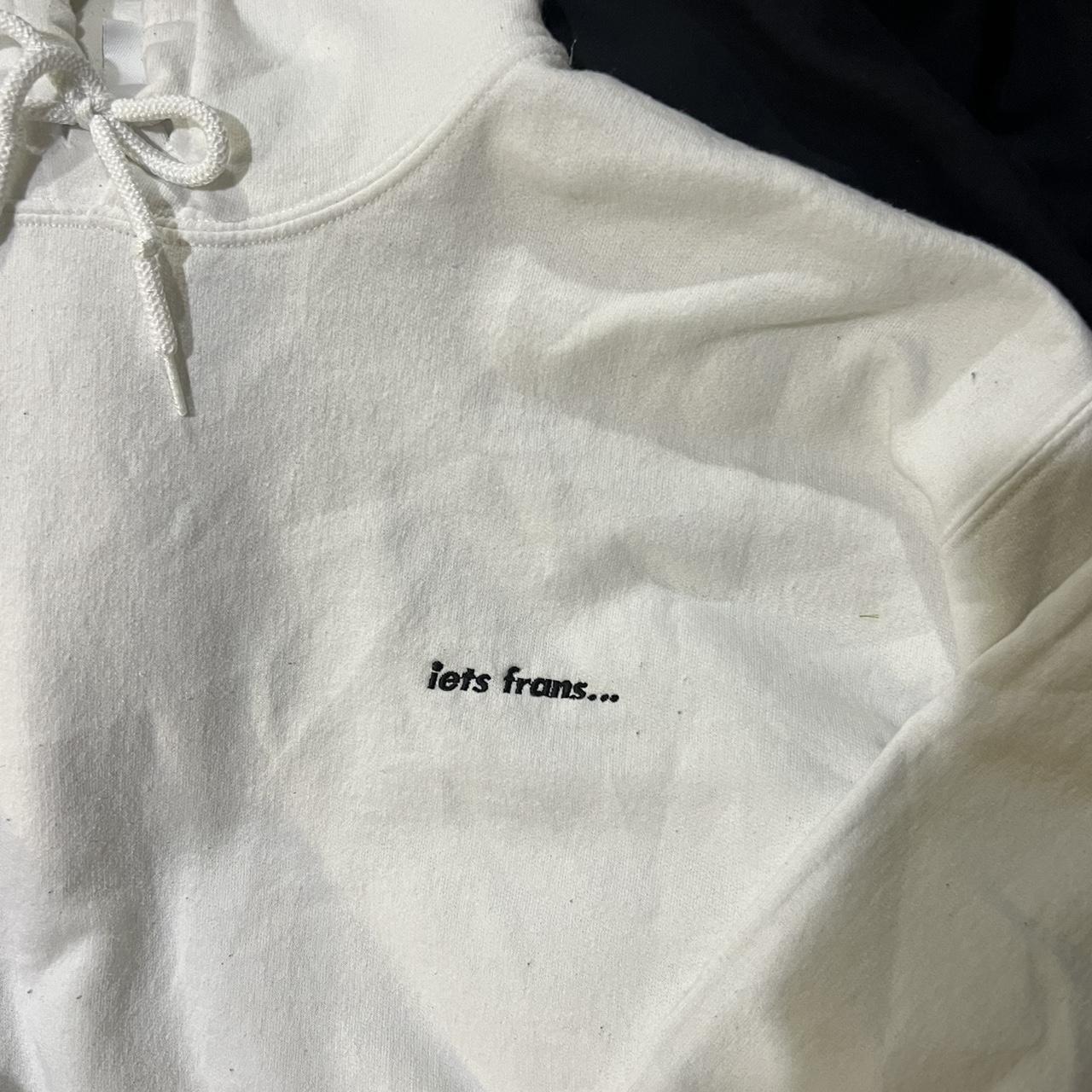 super cute white iets frans hoodie 🤍🤍🤍 bought from... - Depop