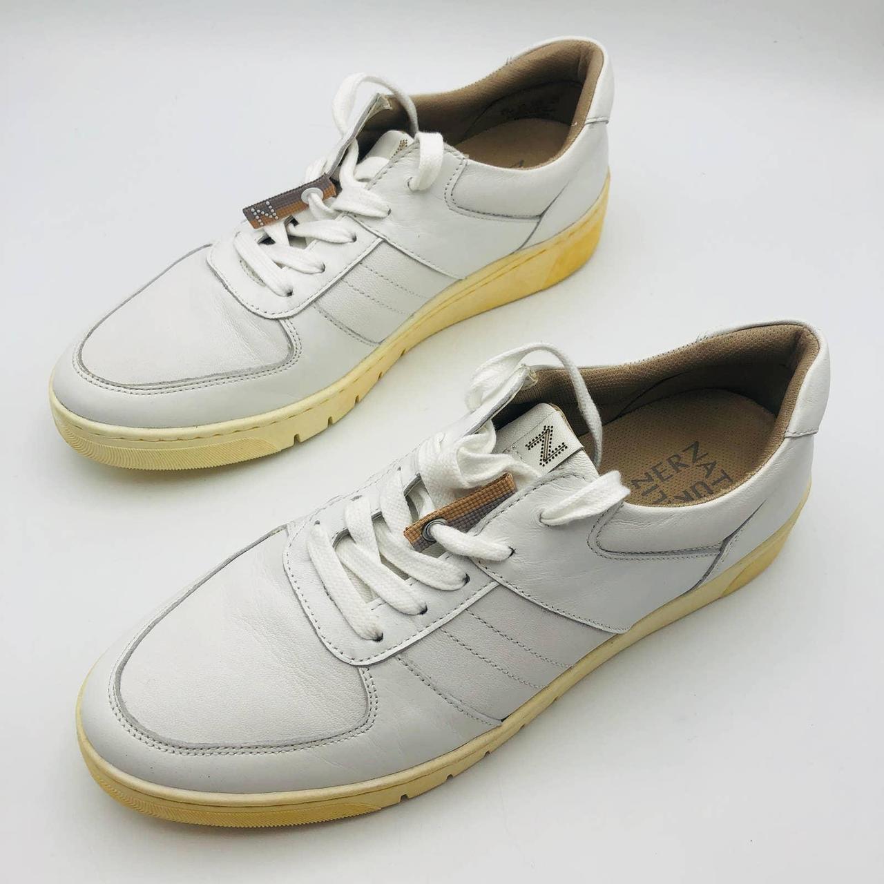 naturalizer white leather sneakers