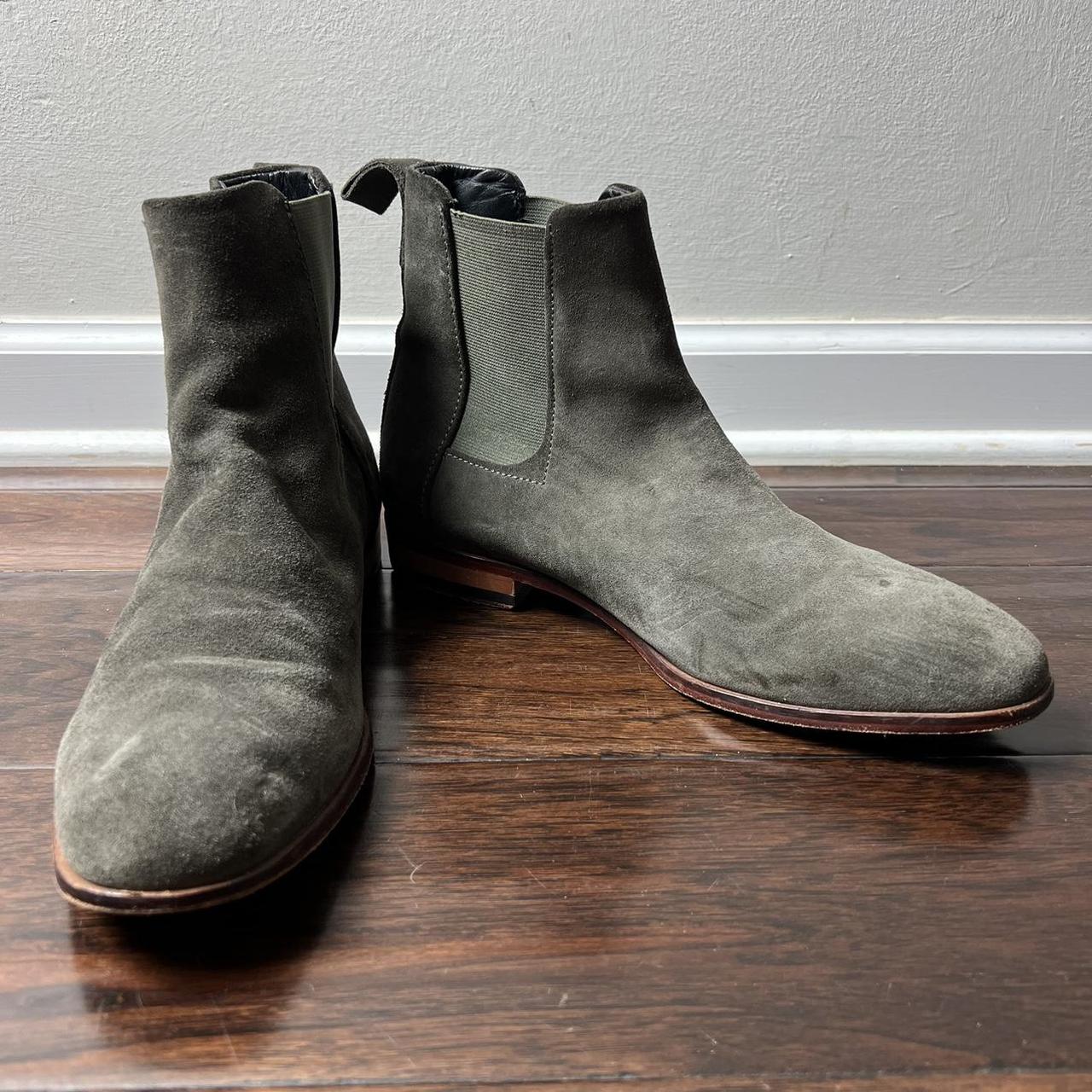 Hugo boss chelsea boots suede on sale