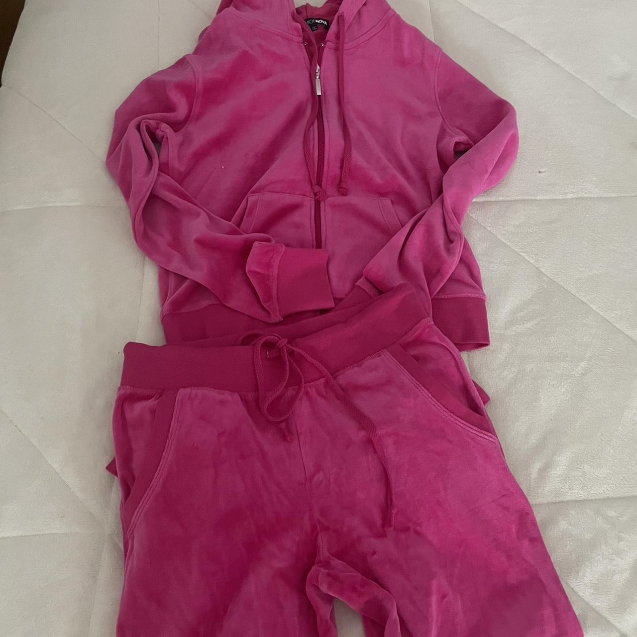 Fashion nova hot pink tracksuit, worn once! Size xs,... - Depop