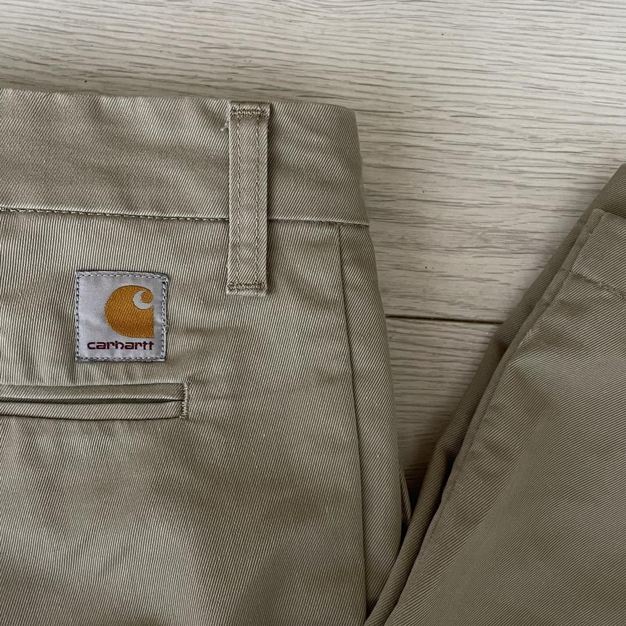 Carhartt tan straight leg fit pants 32/32 - Depop