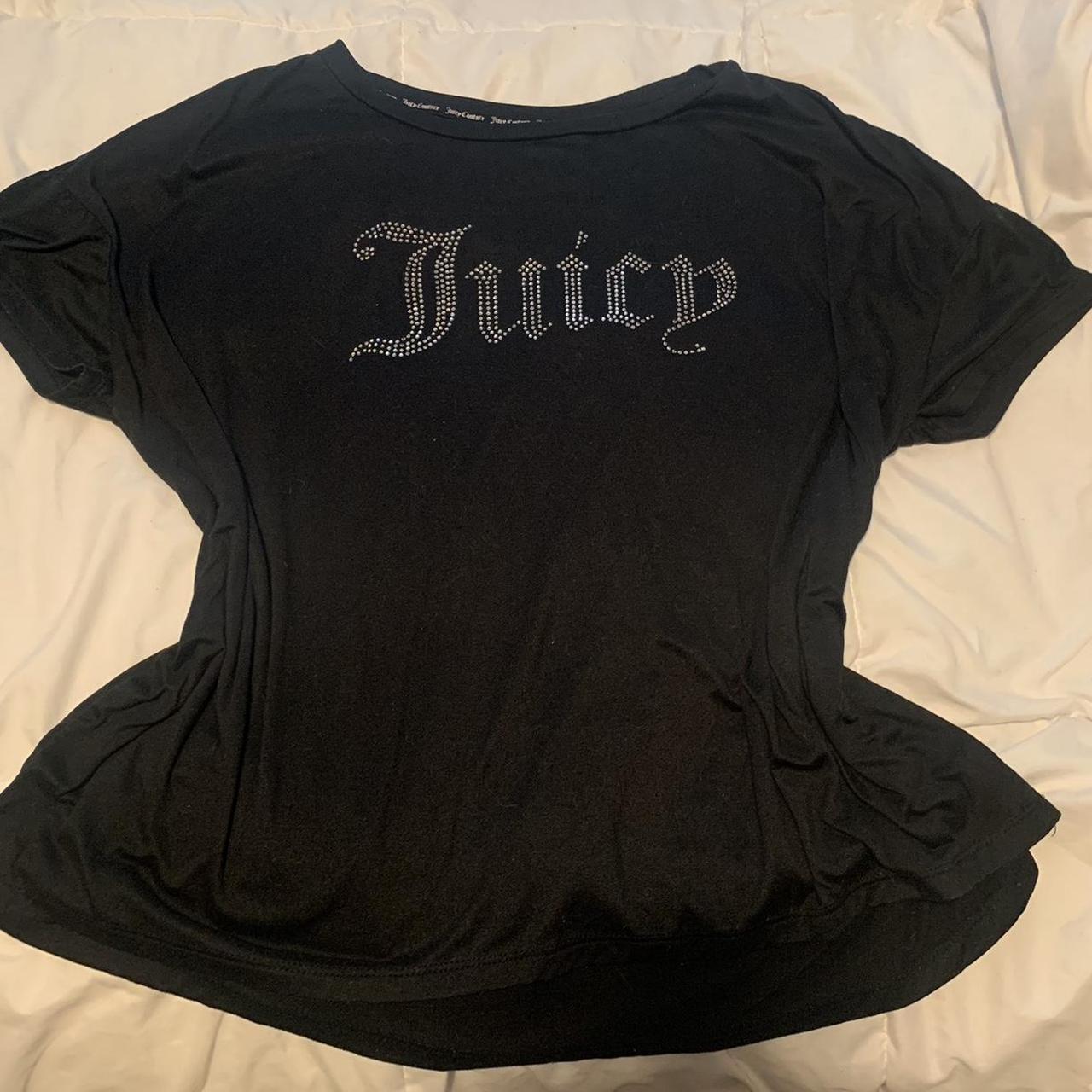 juicy couture stretchy soft tee. i bought it in a... - Depop