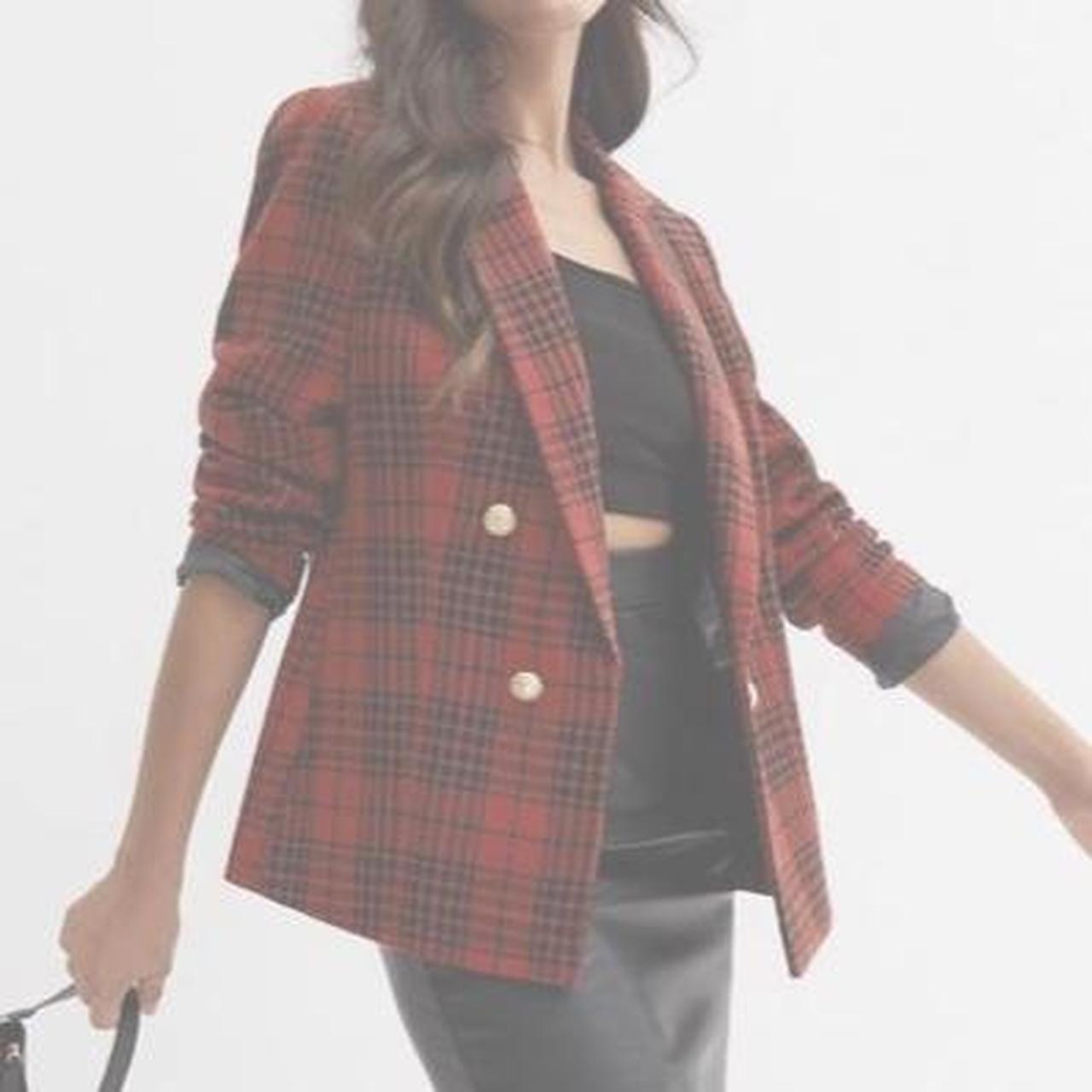 New look tartan blazer hotsell