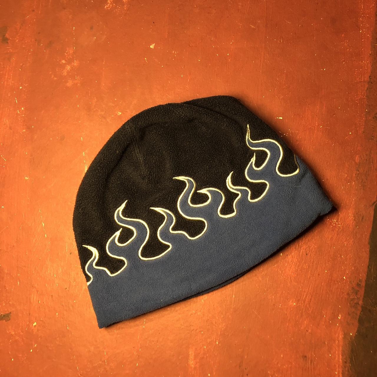 -vintage ll bean flame beanie -no stains good - Depop