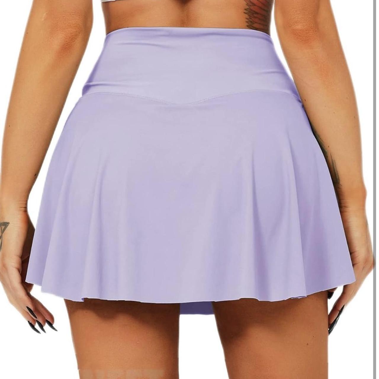 Purple tennis skirt shorts underneath + pocket fits... Depop