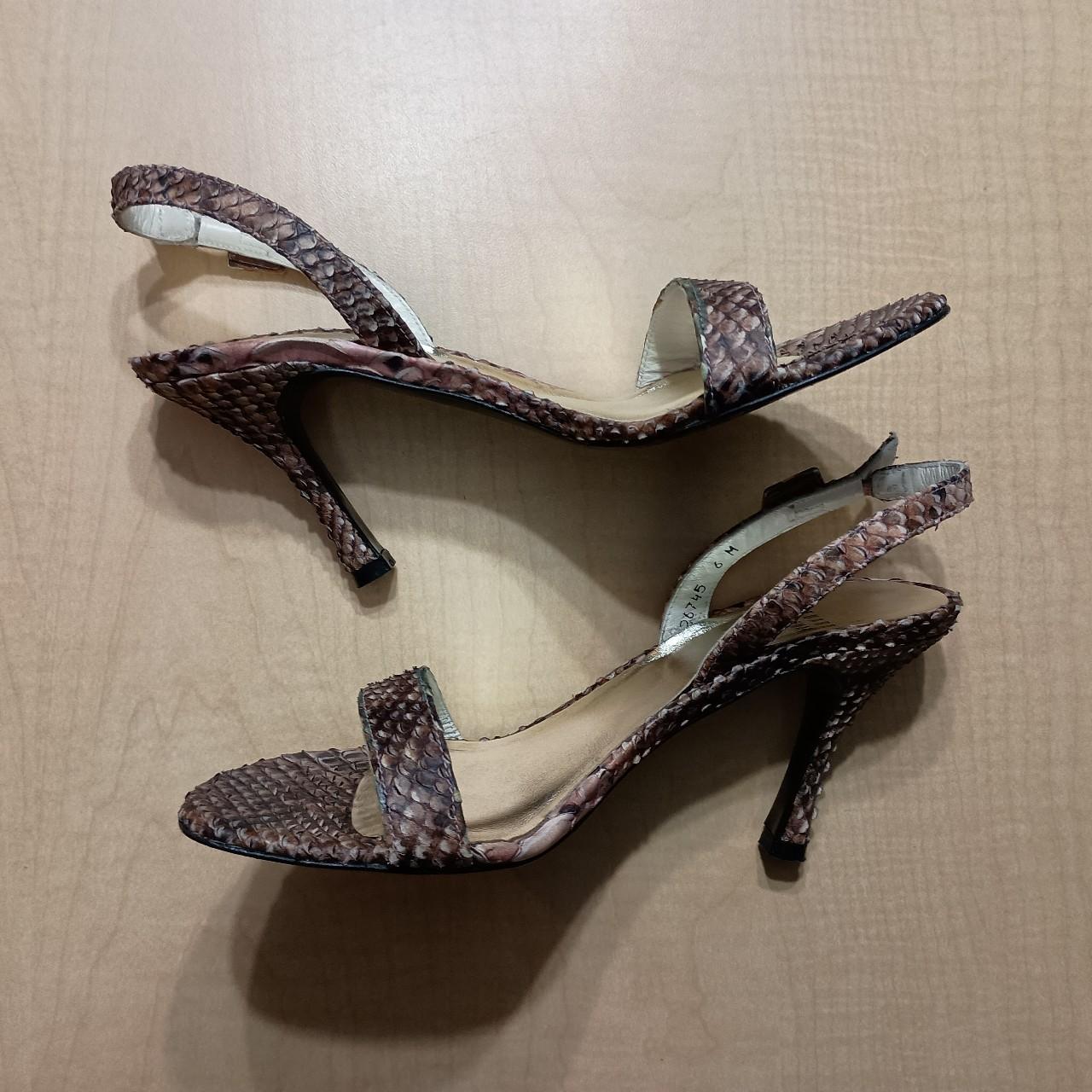 Stuart weitzman snakeskin fashion sandals