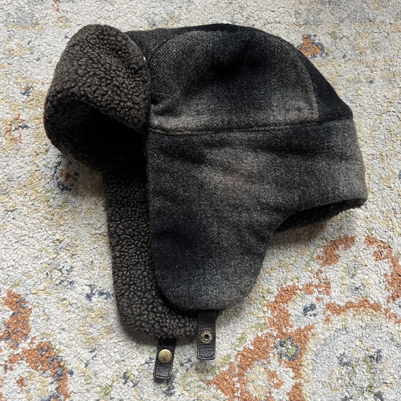 Eddie Bauer Sherpa Gray Trapper Hat eddibauer... Depop