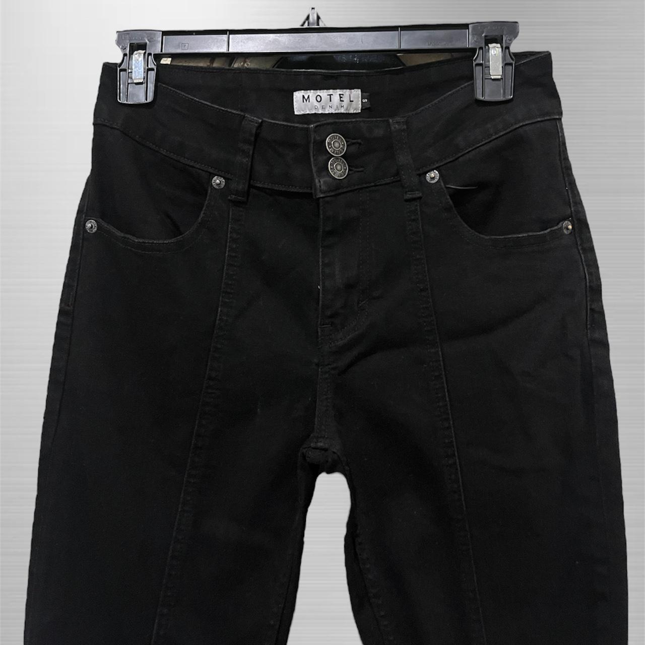 Motel rocks black jeans Mid rise double Depop