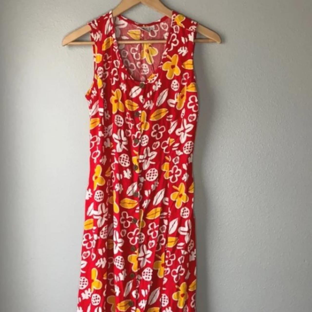 Pineapple Moon Casual Dress Floral Print Color:... - Depop
