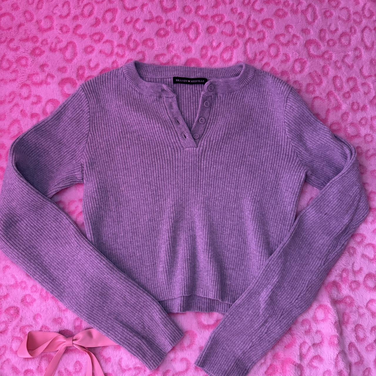 Brandy Melville long sleeve barley worn still in... - Depop