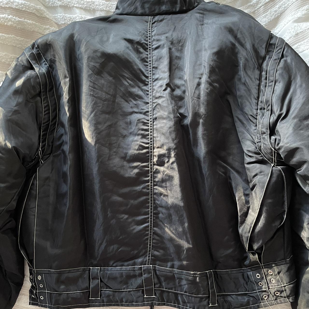 Women's Black and Grey Jacket Depop