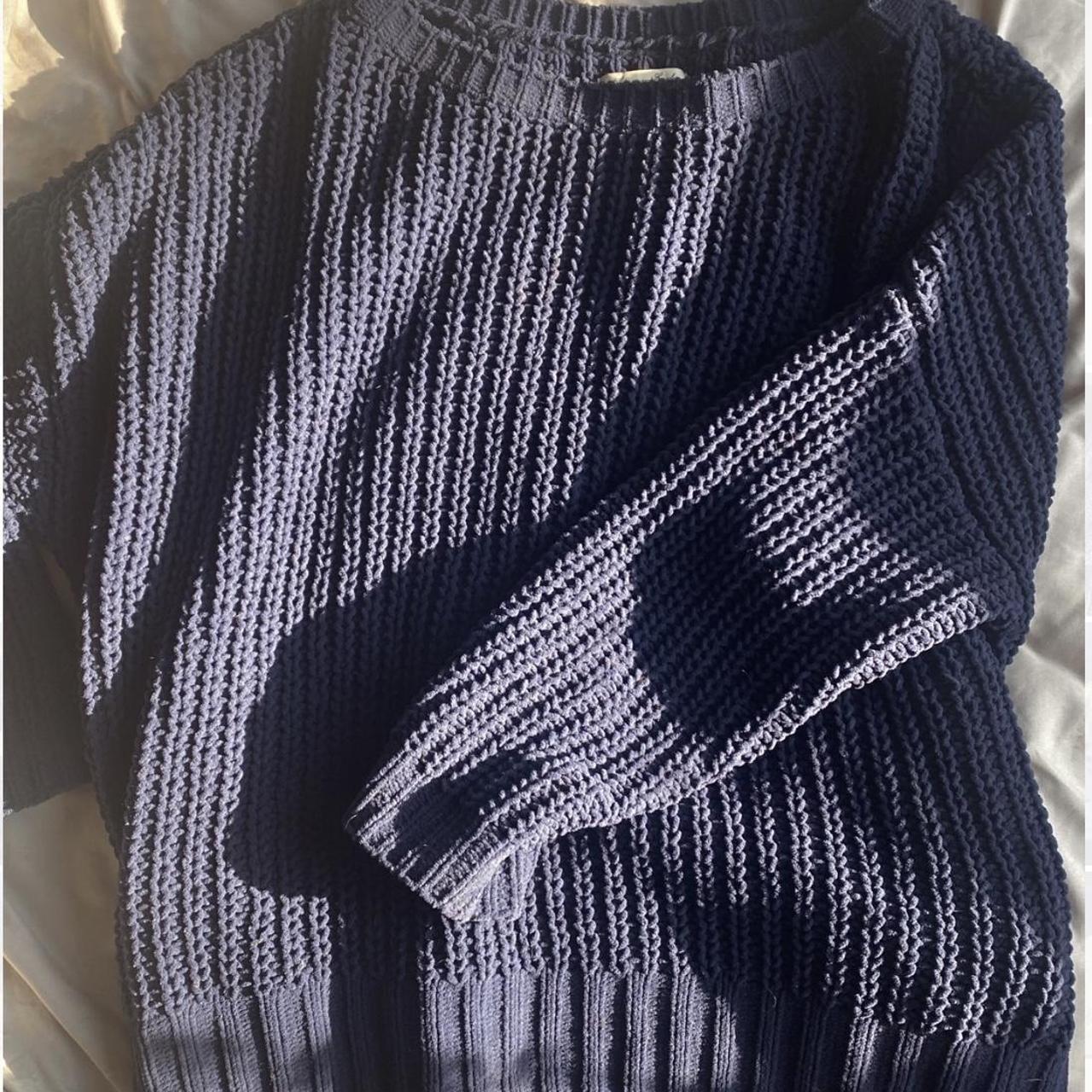 navy blue american eagle sweater!! size small but... - Depop