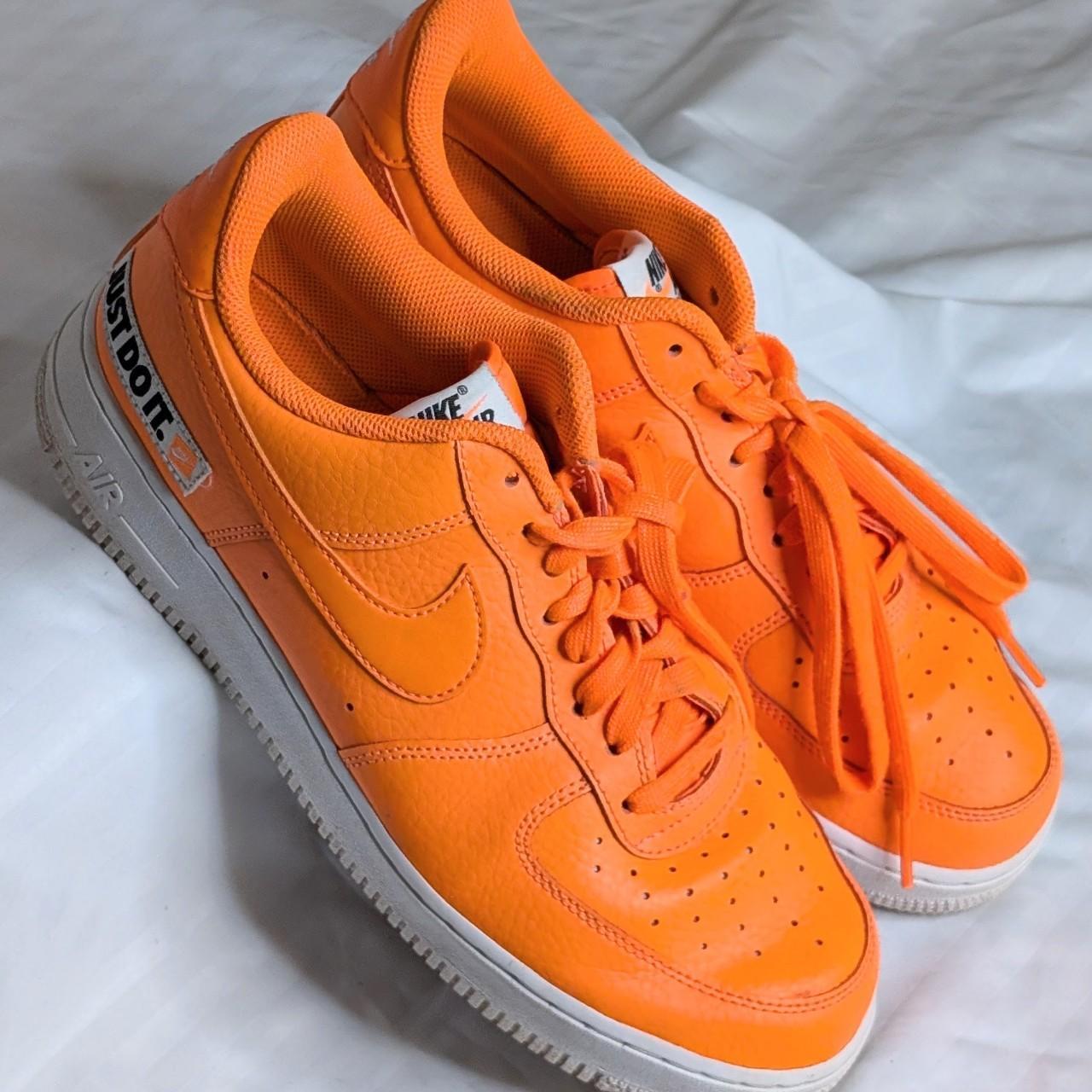 Nike Air Force Neon Orange Casual Shoes Nike Air Force Neon Orange