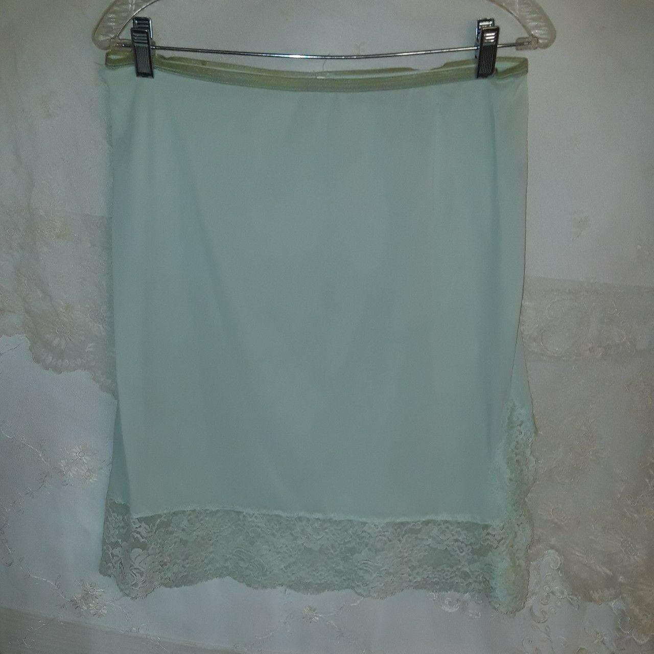 Vanity Fair vintage mint green half slip. Size... Depop