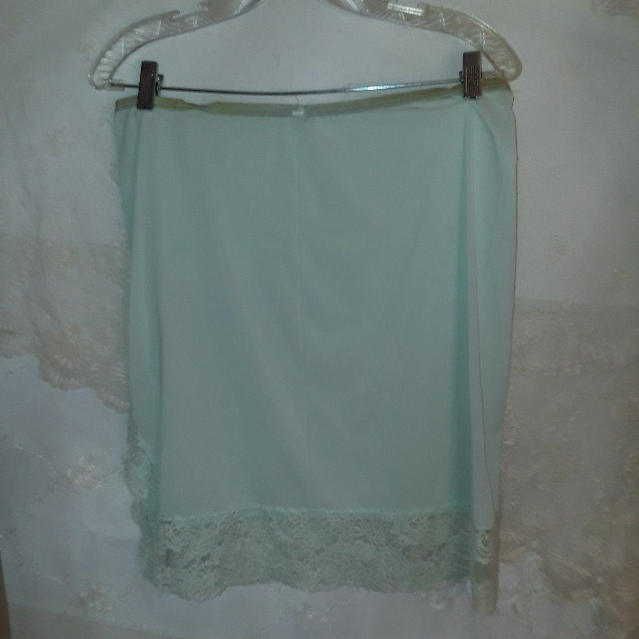 Vanity Fair vintage mint green half slip. Size... Depop