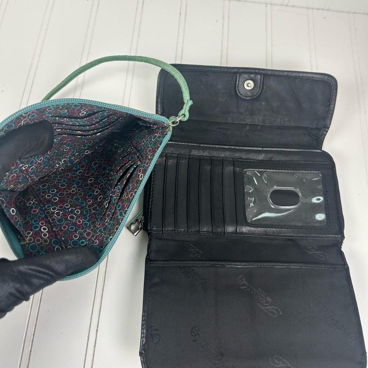 Fossil Women's Wallet - Green/Black – Fossil Vint… - image 3