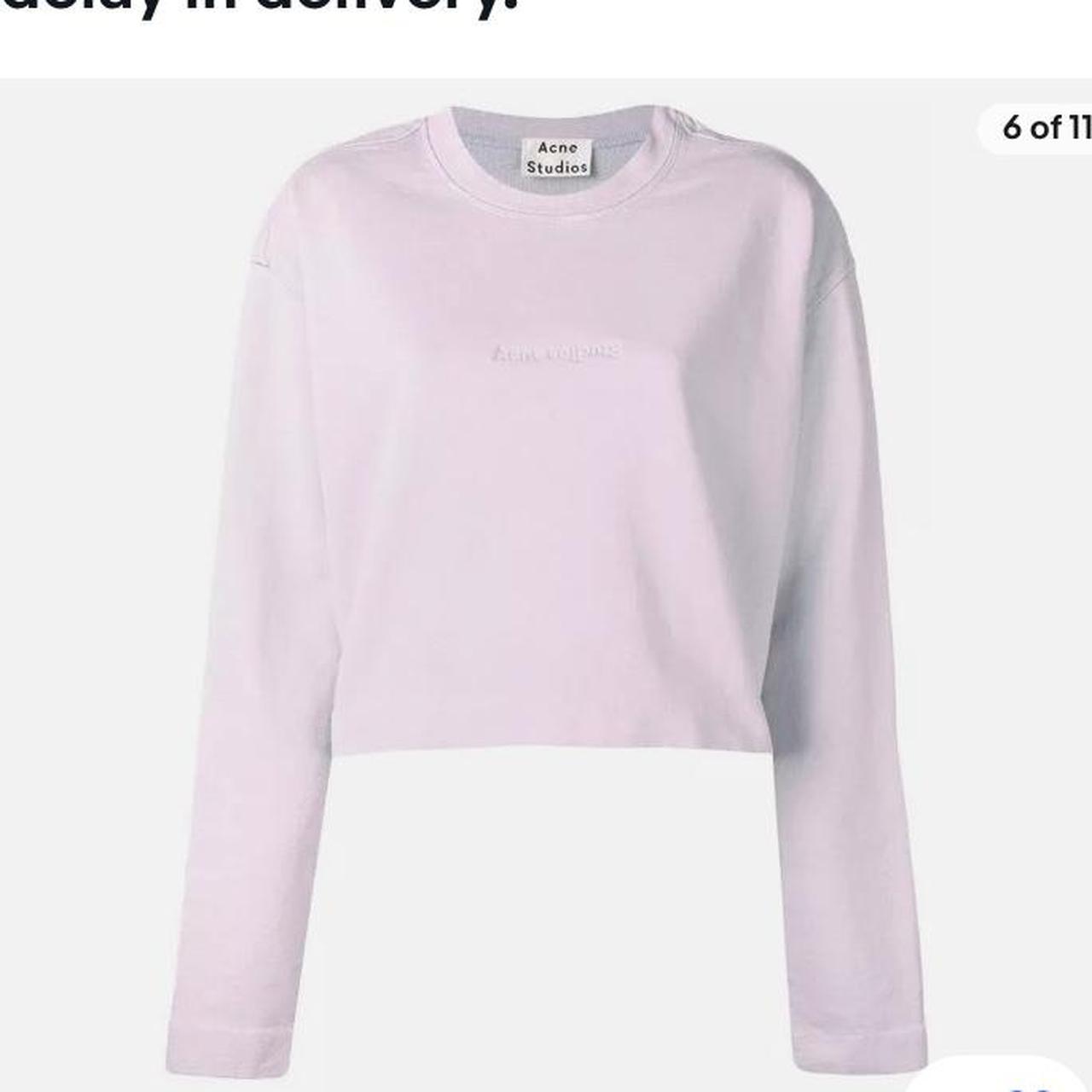 Acne Studio s Odice Emboss cropped sweater. Depop