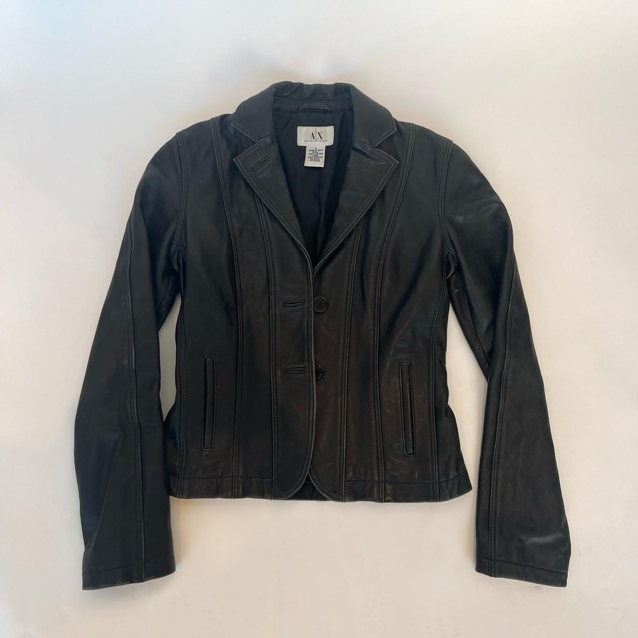 Armani Exchange Women's Black Jacket | Depop