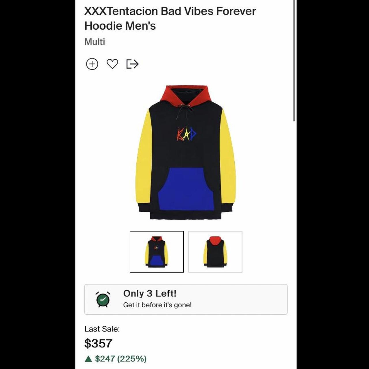 Bad vibes forever colorful clearance hoodie