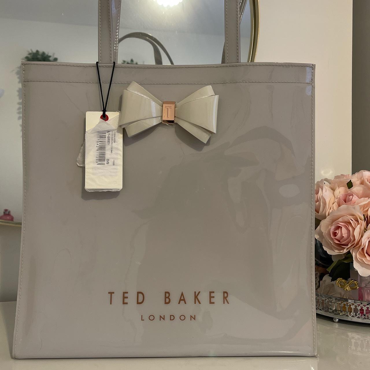 Ted Baker Aracon Bow Tote Bag -Light Grey -Grab... - Depop