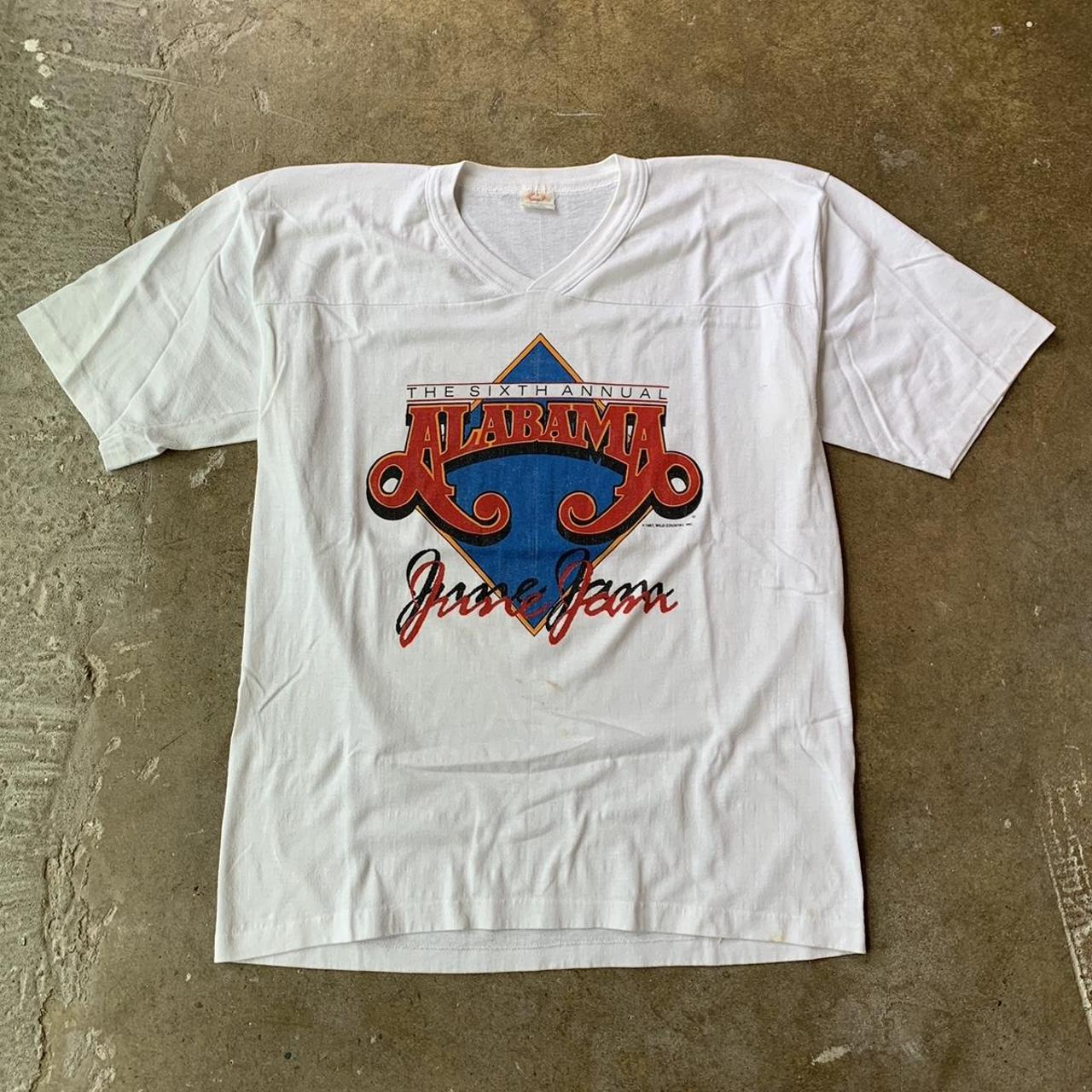 Vintage 1987 Alabama June Jam Band T-shirt. Tagged a... - Depop