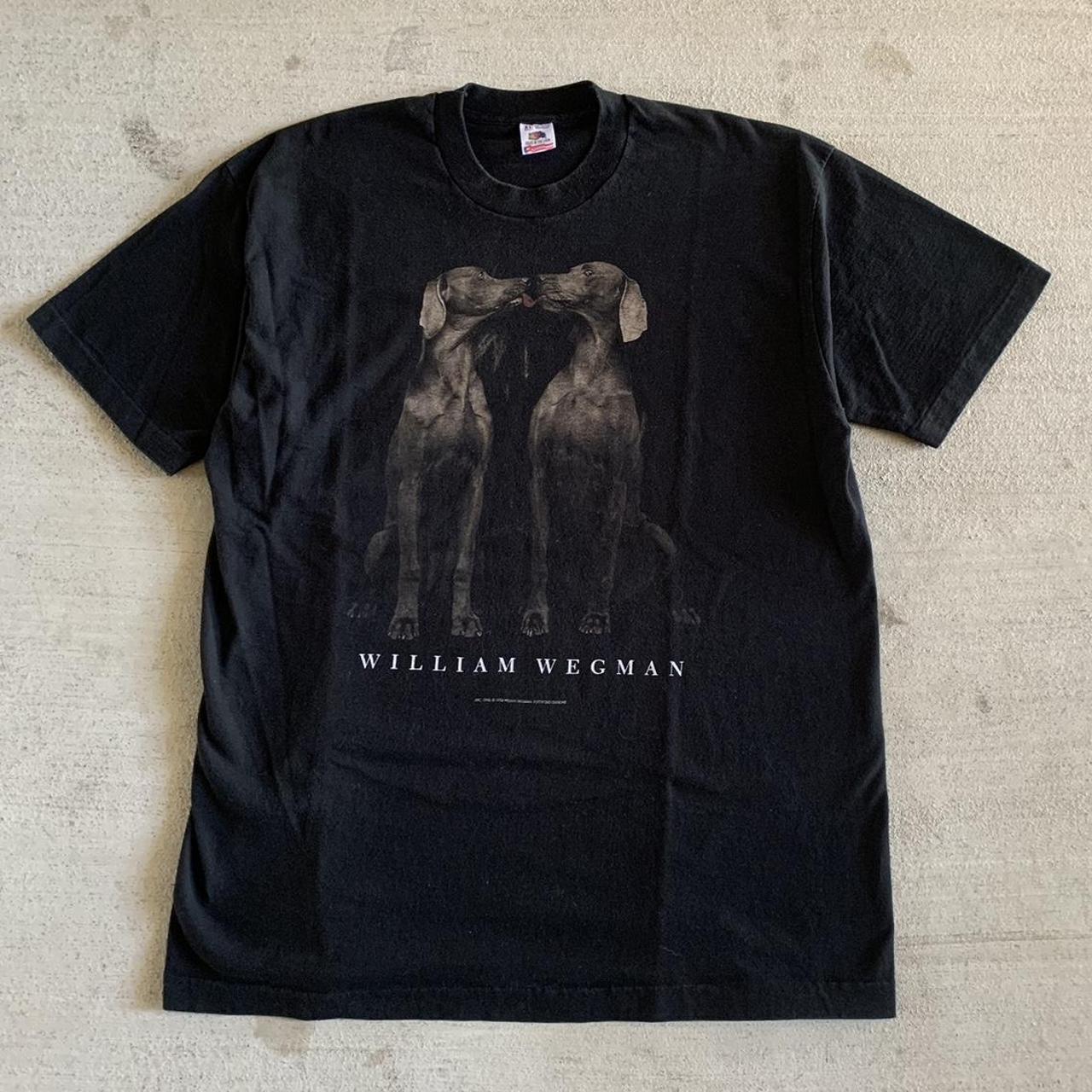 Vintage 90s 1993 William Wegman Dog Art T-shirt....