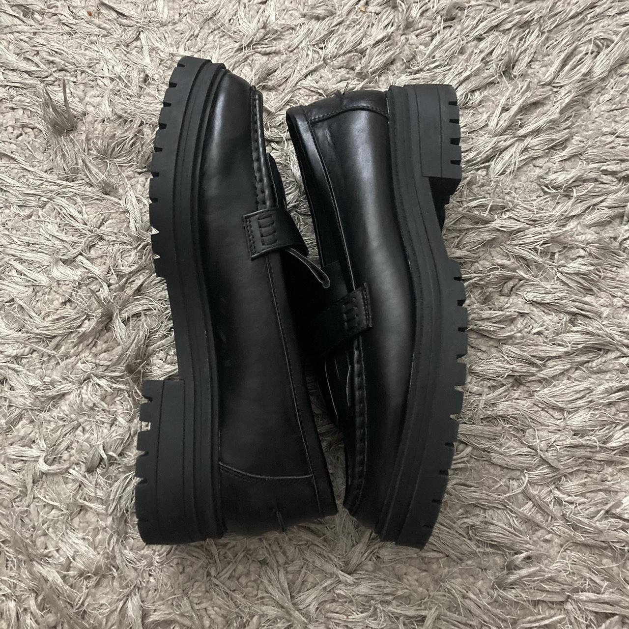 asos leather loafers