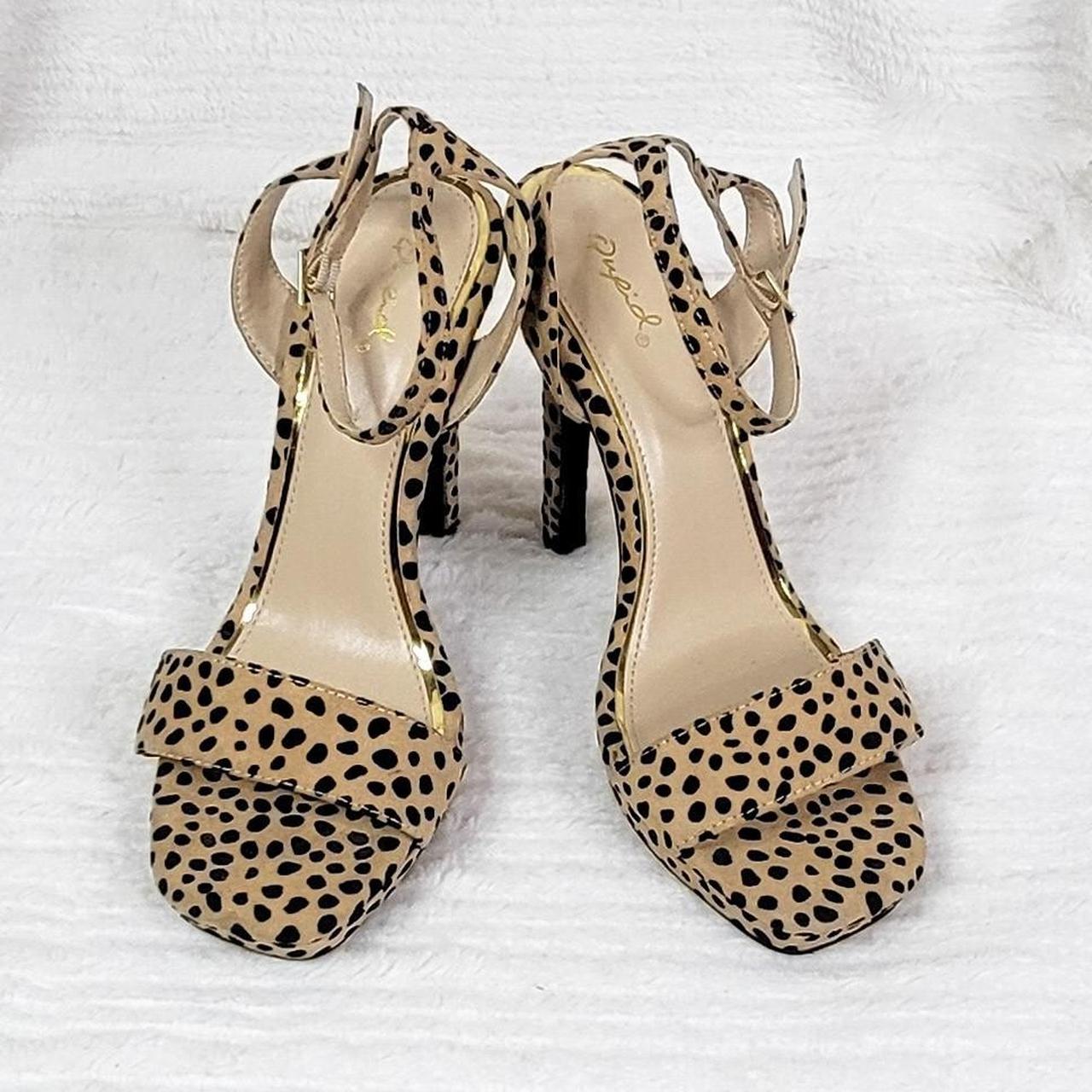 Qupid store cheetah heels