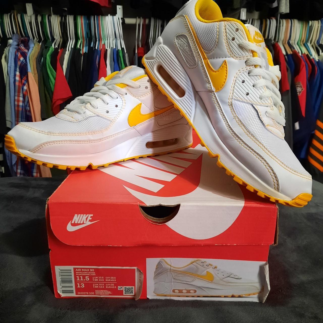 Nike air max deals 9 white and orange