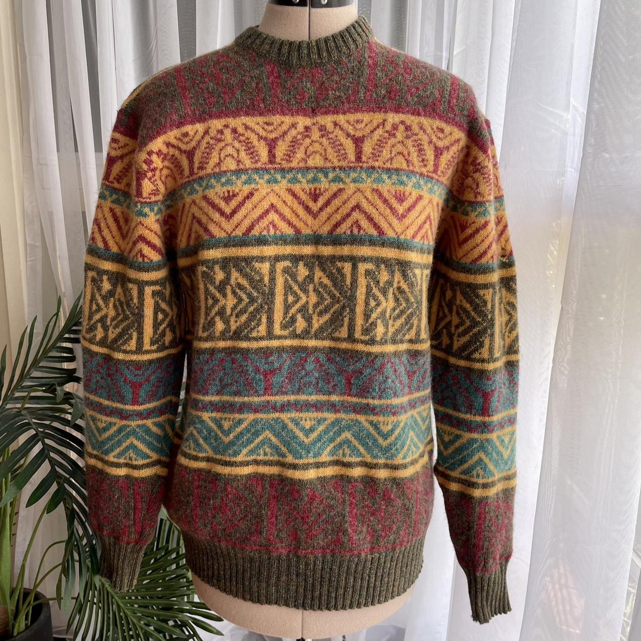 Vintage Italian made pure wool sweater , the most... - Depop