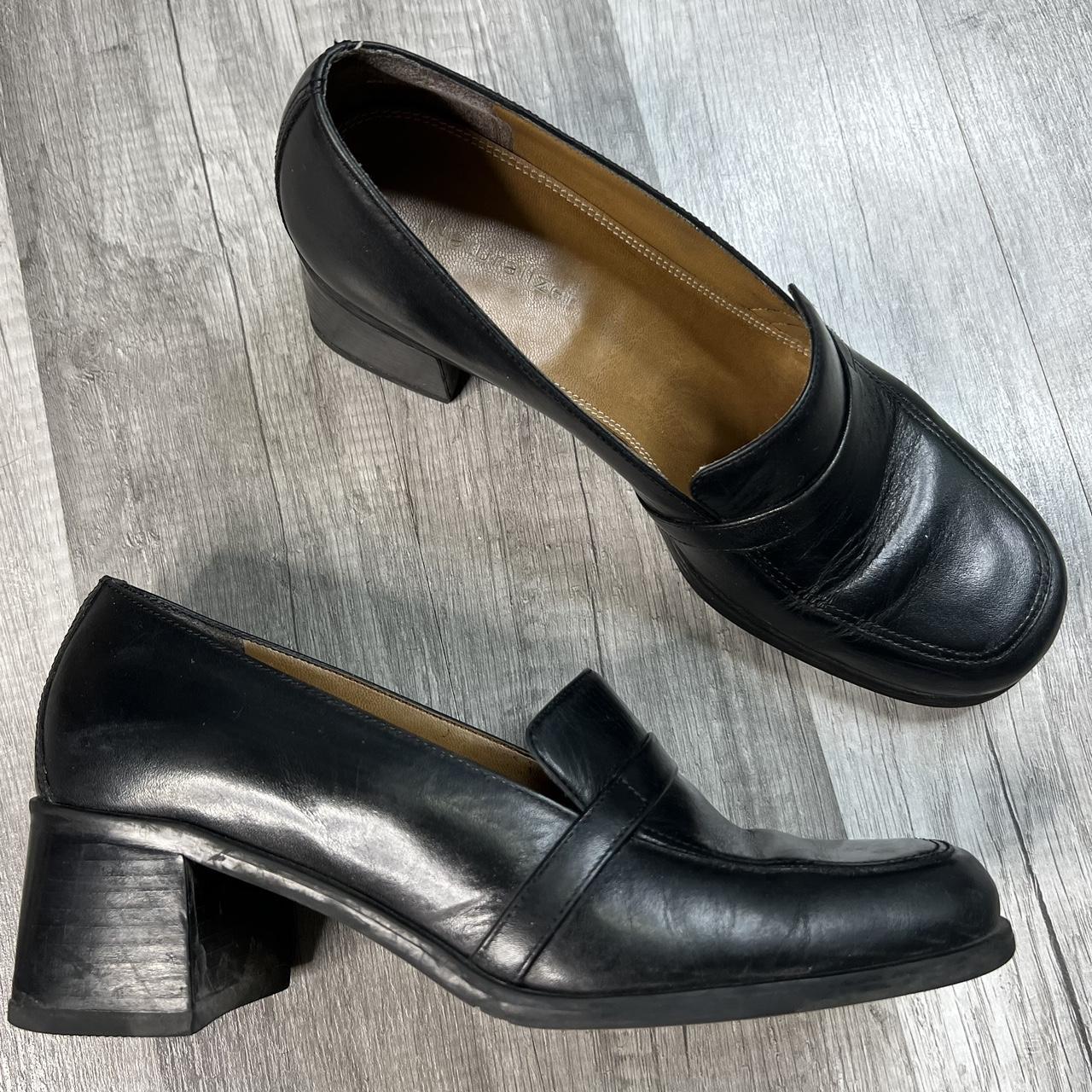 90s heeled loafers