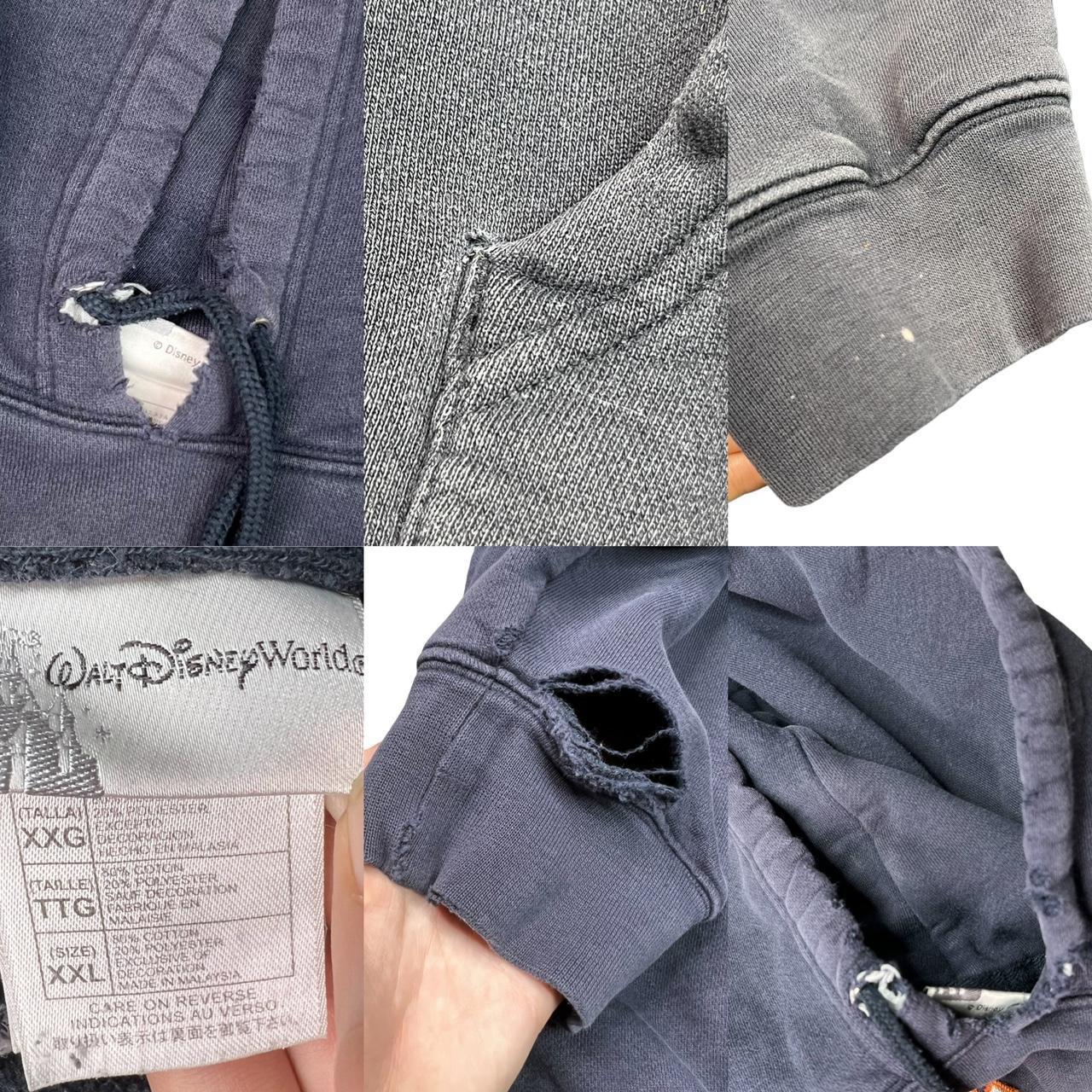 Distressed Disney Hoodie Navy Walt Disney World... - Depop