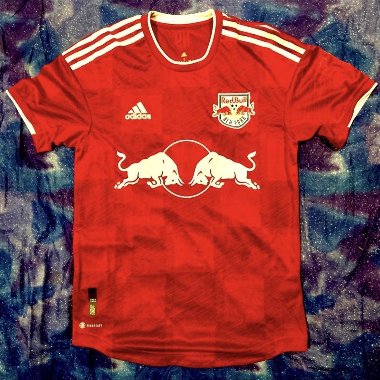 adidas New York Red Bulls 22/23 Away Authentic Jersey - Red, Men's Soccer