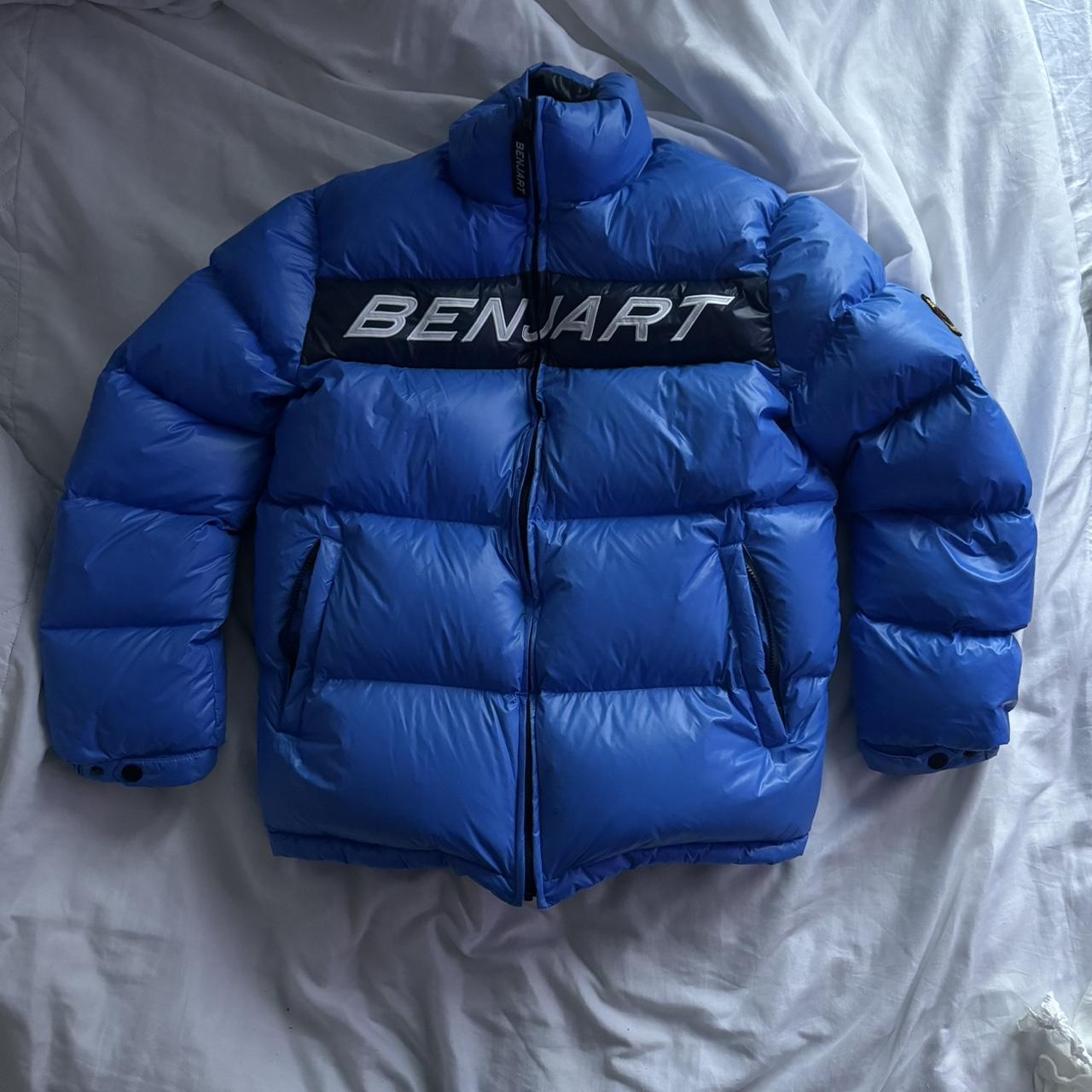 Large men’s Blue Benjart Pufer Jacket Depop