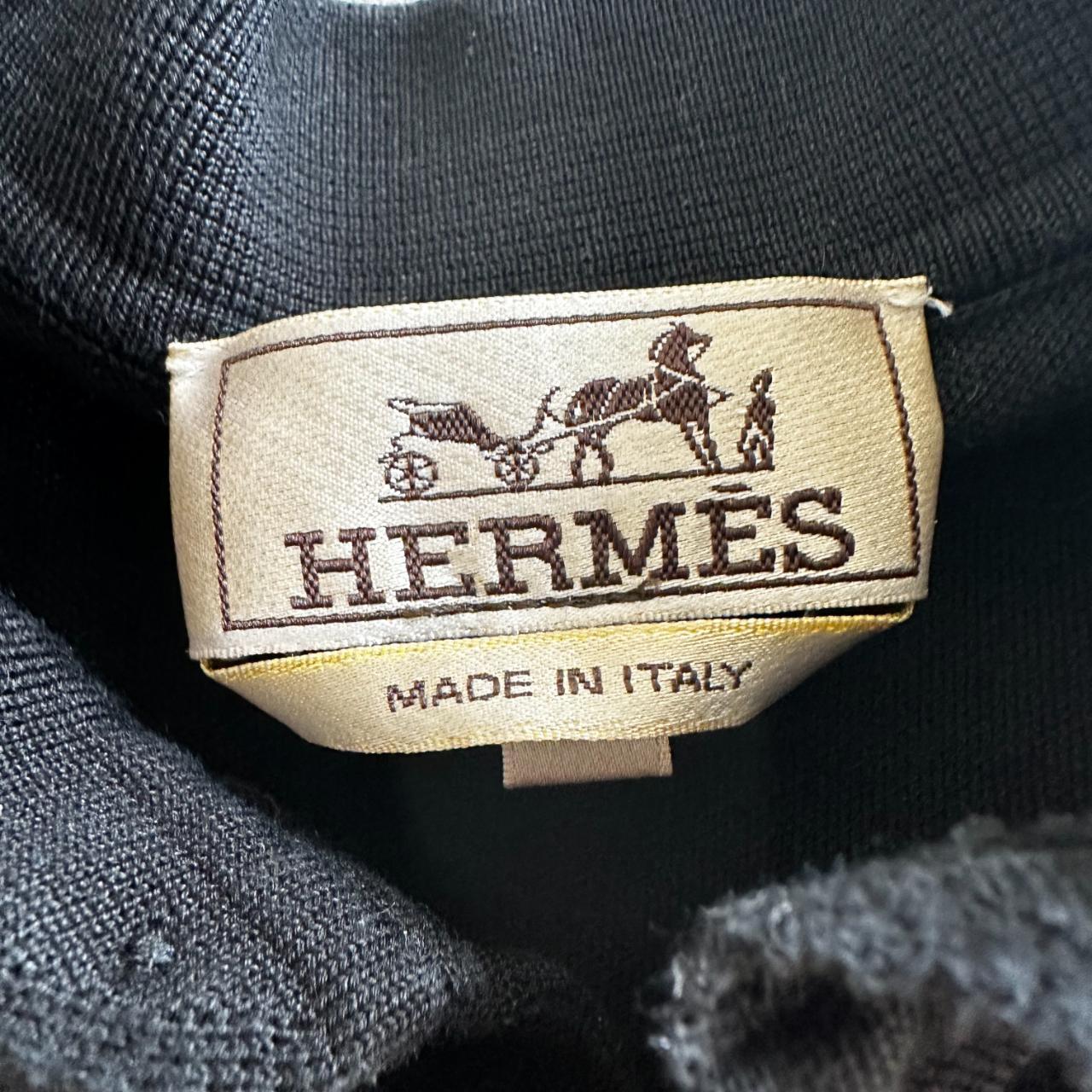 Authentic Mens Hermes Polo size Small. Black with a... - Depop