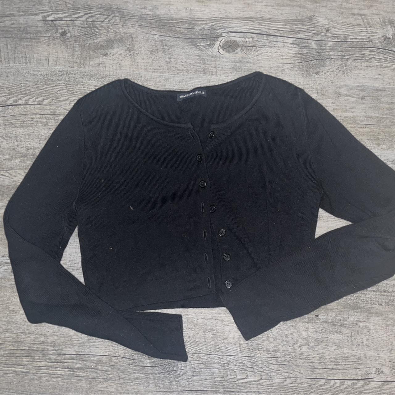 Brandy Melville Athelia knit cardigan Size XS-S (6... - Depop