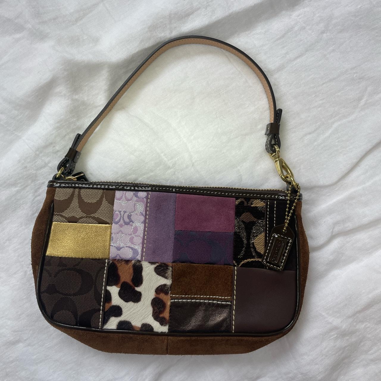 vintage COACH Legacy Holiday Patchwork Demi Wristlet... - Depop