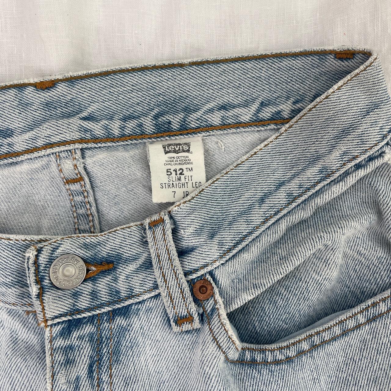 vintage Levi’s 512 distressed jeans beautiful light... - Depop