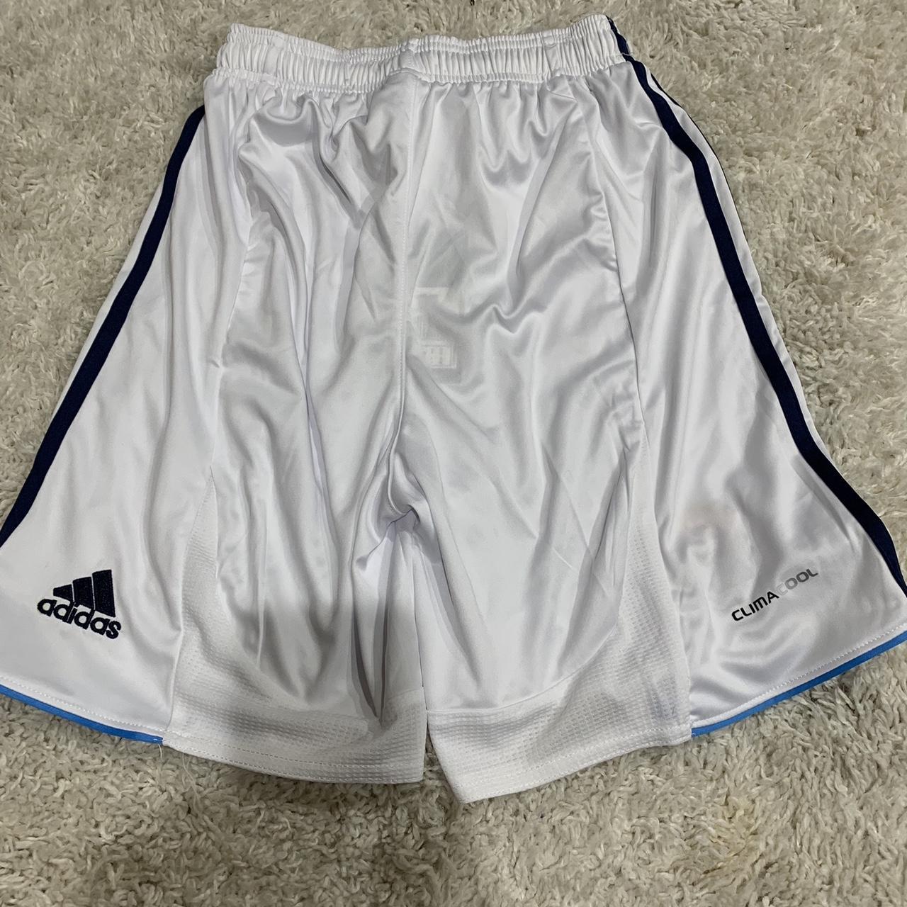 Real Madrid Adidas Soccer Shorts White Size Small... Depop