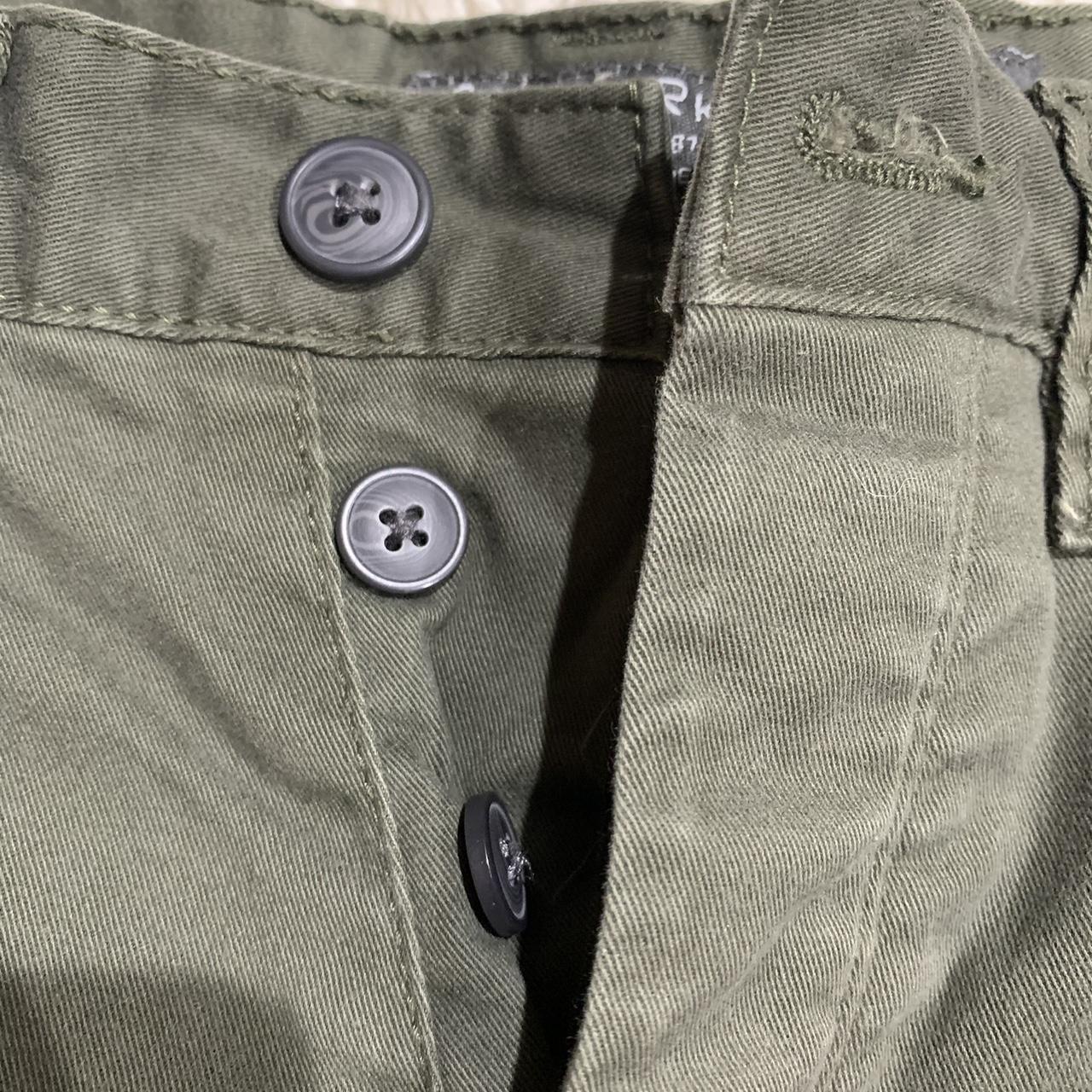 Primark Stretch Slim Olive Green Chino Pants... Depop