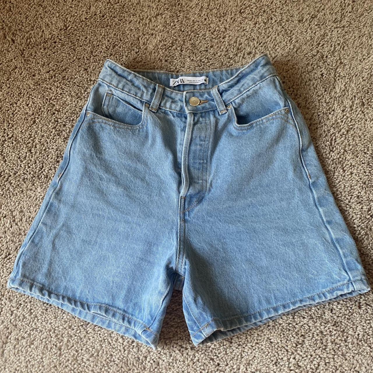 Zara Women's Blue Shorts | Depop