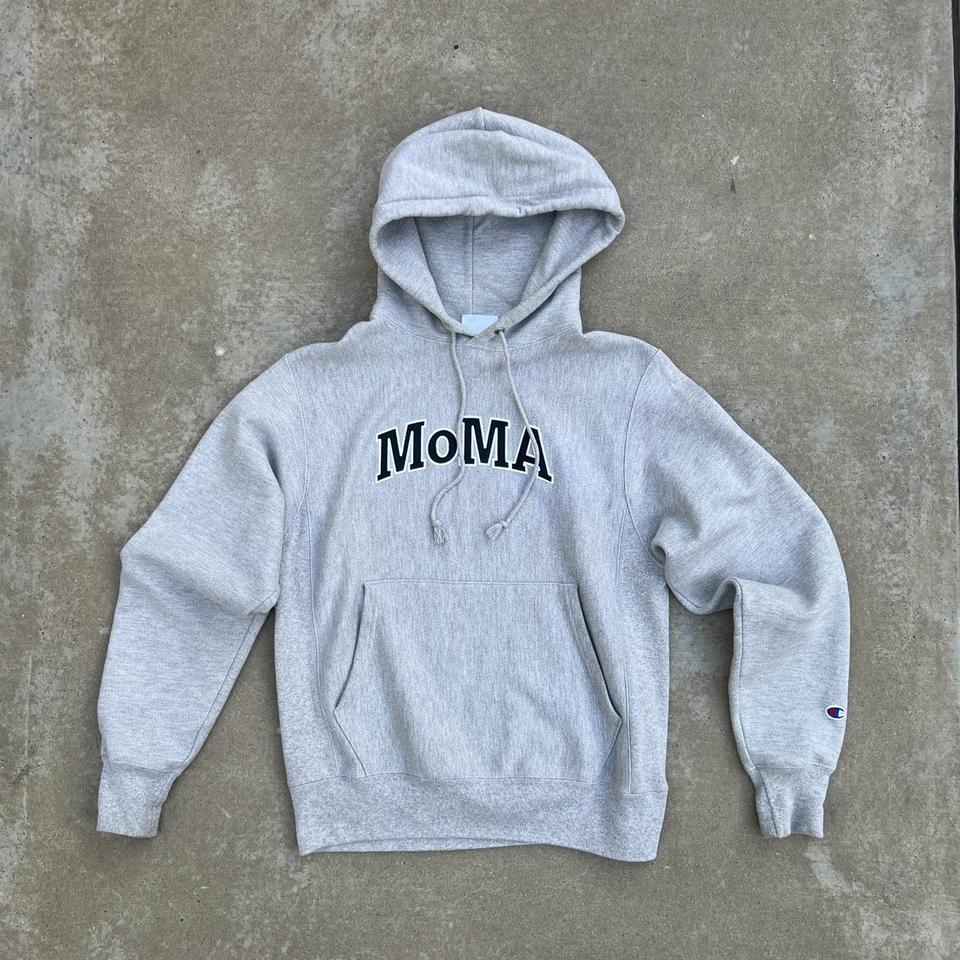 Champion MoMa hoodie Size small Pre-owned Normal... - Depop