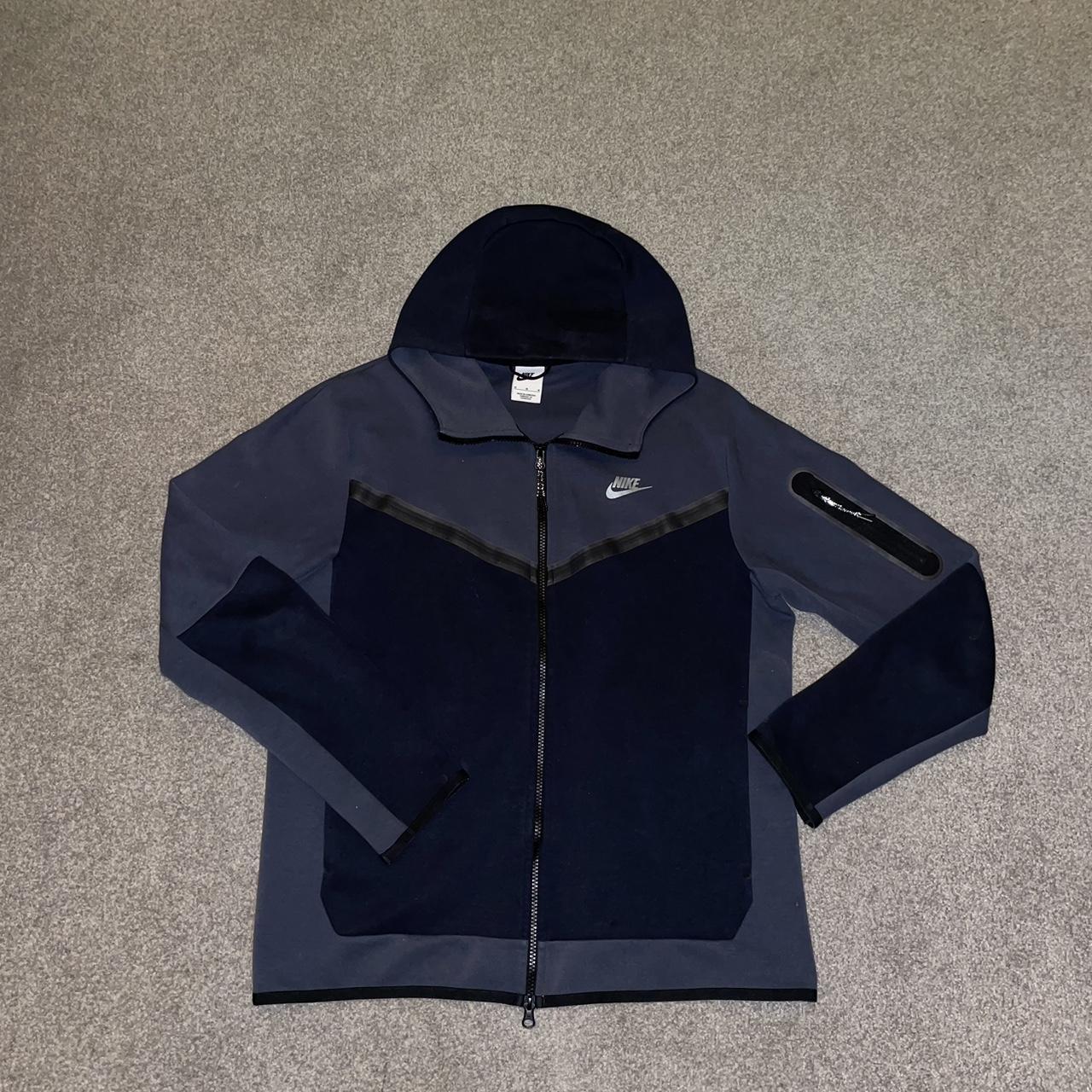 nike tech fleece stone blue hoodie